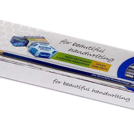 Doms X1 X-Tra Super Dark Pencils 1 Pack - 10 Pencils - 1 Eraser + 1 Sharpner + 1 Protection Cap Free