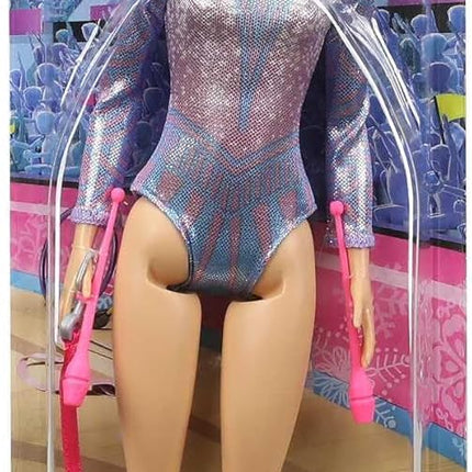 Barbie I Want to Be a Gymnast Rhythmic Doll – Blonde with Sparkly Outfit & Gymnastics Accessories – GTN65