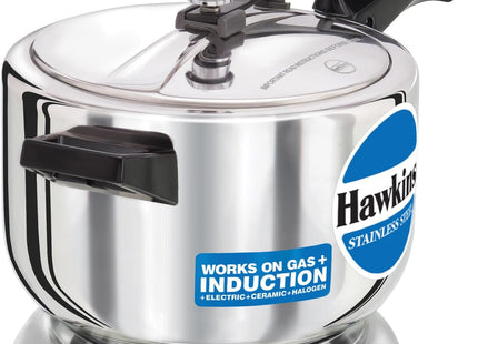 Hawkins Stainless Steel Induction Compatible Pressure Cooker, Silver