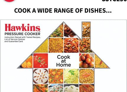 Hawkins Classic 5 Litre Triply Stainless Steel Pressure Cooker with Inner Lid, Induction Compatible, Silver