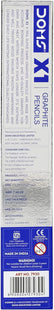 Doms X1 X-Tra Super Dark Pencils 1 Pack - 10 Pencils - 1 Eraser + 1 Sharpner + 1 Protection Cap Free