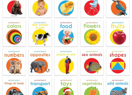 My First Early Learning Board Book Library for Babies & Toddlers | 5, 10 or 20 Book Box Sets