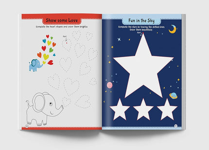 101 Pencil Control Activity Book For Kids: Tracing Practise Book Age 2+