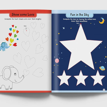 101 Pencil Control Activity Book For Kids: Tracing Practise Book Age 2+