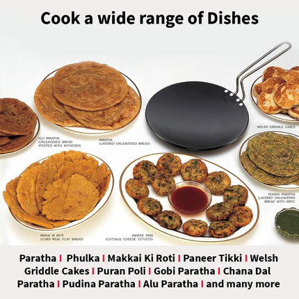Hawkins Futura Hard Anodised Roti Tava 24cm Aluminium Griddle for Roti Chapati Paratha