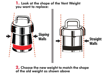 Hawkins Brass Vent Weight/Pressure Regulator For All Hawkins Pressure Cookers From 1.5 Litre To 12 Litre, Silver, Standard (H10-20), 1.5 Liter