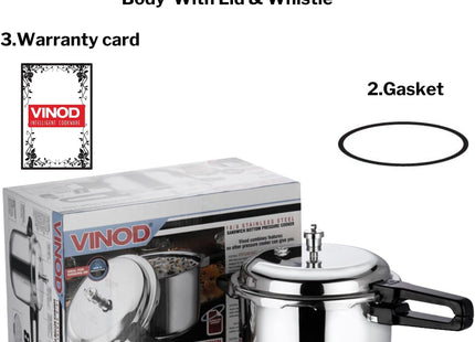 Vinod Stainless Steel Outer Lid Pressure Cooker