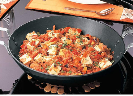 Hawkins Futura Hard Anodised Deep Fry Pan Collection – 2.5L, 3.75L, 5L & 7.5L Flat Bottom Kadai with Stainless Steel Lid, Black