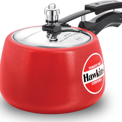 Hawkins Contura Ceramic Pressure Cooker 3L 5L Inner Lid Cooker Apple Green Yellow Red