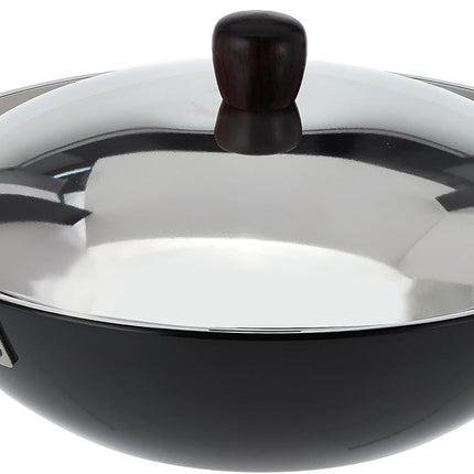Hawkins Futura Hard Anodised Deep Fry Pan 2.5L 3.75L 5L 7.5L Stainless Steel Lid