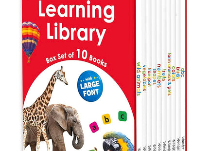 Knihovna pro rané učení – Krabicové vydání 10 knih: Edice Velké deskové knihy (Velká písmena)