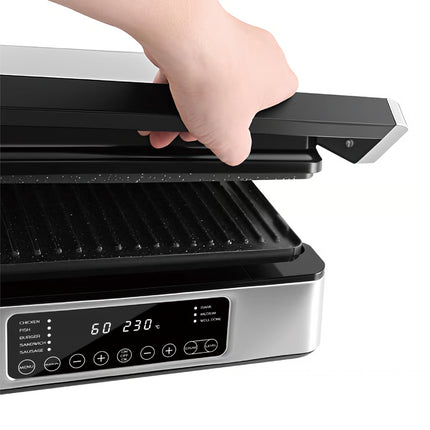 Lexical Germany Contact Grill | 2000W Sandwich Maker & Panini Press | 180° Open Grill | Touch Control | EU Plug