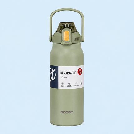Dodge Stainless Steel Vacuum Flask 1.3L 1.7L | Hot Cold Travel Bottle