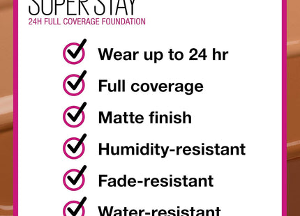 Maybelline New York Super Stay 24H Long Lasting Liquid Foundation 40 Fawn 30ml