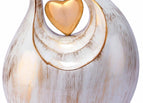 White Golden Teardrop - Large