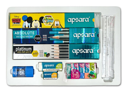 Apsara Stationery Collection Pencils, Erasers & Sharpeners for Writing, Drawing, Sketching & Marking | School Supplies & Gift for Kids