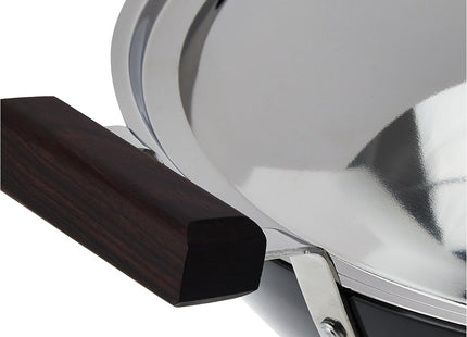 Hawkins Futura Hard Anodised Deep Fry Pan Collection – 2.5L, 3.75L, 5L & 7.5L Flat Bottom Kadai with Stainless Steel Lid, Black