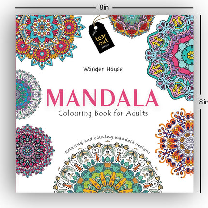 Mandala: Colouring Books for Adults with Tear Out Sheets (Adult Colouring Book) [Paperback] Wonder House Books Editorial