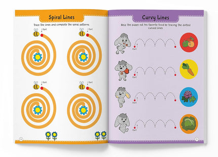 101 Pencil Control Activity Book For Kids: Tracing Practise Book Age 2+