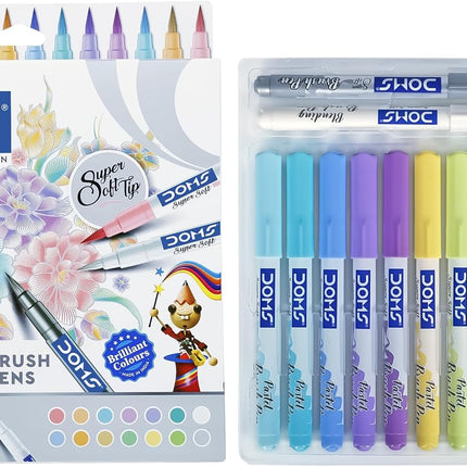 DOMS Art Supplies for Kids Oil Pastels Crayons Water Colours Brush Pens Drawing and Craft Kit