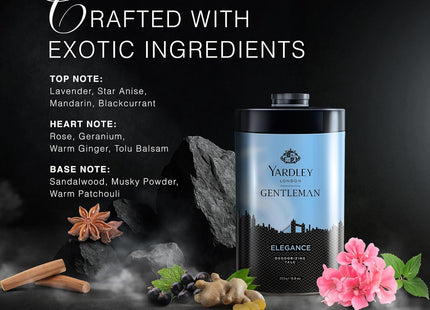 Yardley London Elegance Deodorising Talc for Men 250g