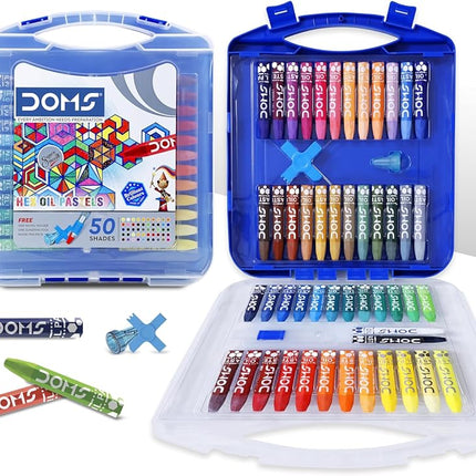 DOMS Oil Pastels 50 Shades, Non-Toxic EN 71-3 Standard Certified