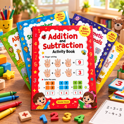 Kids Activity Books Maths Puzzles Games Learning and Educational Activities