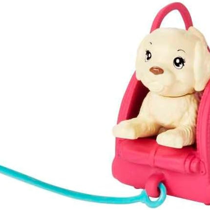 Barbie Chelsea Travel Set – Small Blonde Doll with Puppy, Pet Carrier, Opening Backpack & 6 Travel Accessories – HJY17