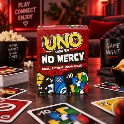 Mattel Karetní Hry Děti Rodina UNO Flip No Mercy SkipBo Blink Phase 10 Dárek Stolní Vánoce