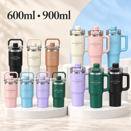 Sitarayuri Triple  Hot & Cold Drink Insulated Tumbler 600ml 900ml Travel Office Sports