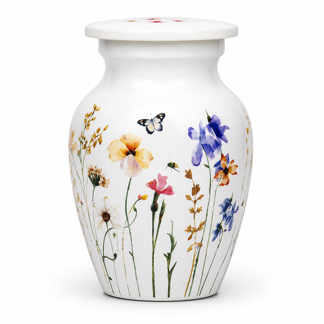 Royal Rapture Handcrafted Metal Mini Keepsake Cremation Urn for Human Ashes - Colour Collection