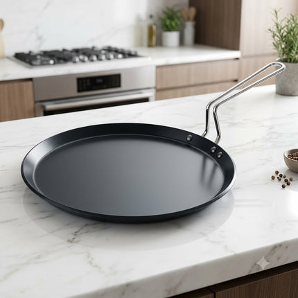 Hawkins Futura 30cm Non Stick Flat Tava Hard Anodised Aluminium Dosa Tawa PFOA Free Griddle Pan