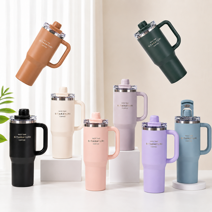 Sitarayuri Dual & Triple Drink Insulated Cups | 600ml & 900ml Travel Tumblers