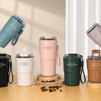 Sitarayuri Stainless Steel Coffee Mug 290ml | Travel Mug for Tea & Coffee