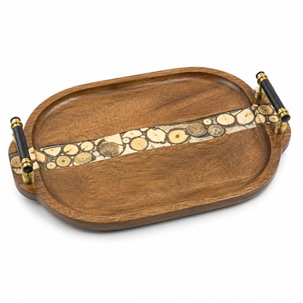 Royal Rapture Wooden Serving Trays | Breakfast, Tea, Coffee & Food Tray for Home & Kitchen