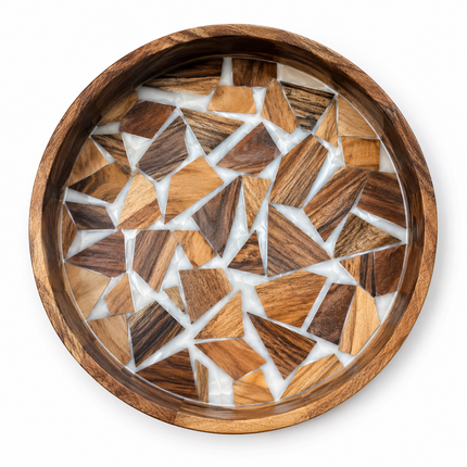 Royal Rapture Wooden Serving Trays | Breakfast, Tea, Coffee & Food Tray for Home & Kitchen