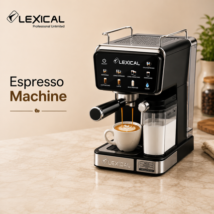 Lexical Germany Coffee Machine | Automatic Espresso & Cappuccino Maker | Built-in Milk System | Bean-to-Cup Models | EU Plug