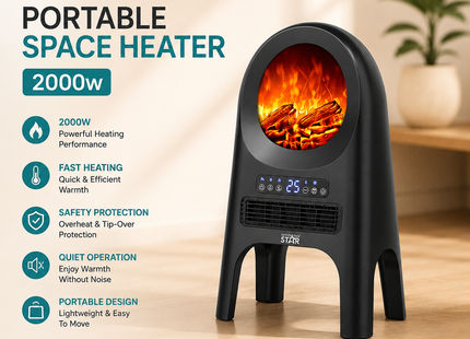 Winning Star Space Heaters Collection | Portable PTC Space Heater 2000W EU Plug Silver, Portable PTC Space Heater 2000W UK Plug Silver | Models ST-4091, ST-4091 | Portable Heater | Ptc Heater | Room Heater | Winter Heater