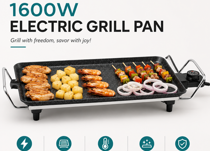 Winning Star Electric Grill Pans Collection | Electric Grill Pan 1600W EU Plug Silver, Electric Grill Pan 1600W UK Plug Silver, Multi-function Breakfast Frying Pan 23 Silver | Models ST-9762, ST-9762, ST-5220 | Cooking Pan