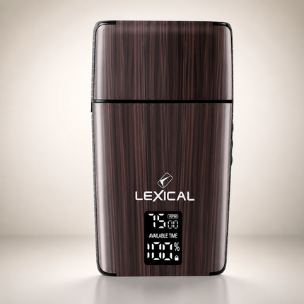 Lexical Germany Rechargeable Electric Shaver 1200mAh Battery USB Type-C LED Display 3 Speed Levels