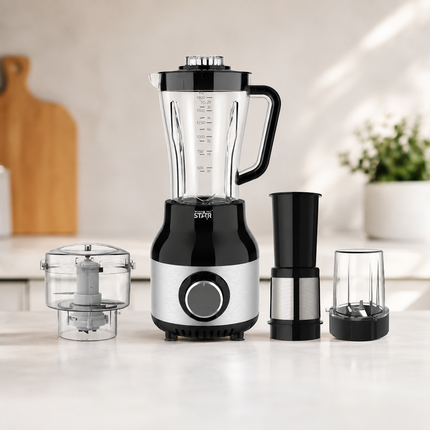 Winning Star Multifunction Blender Smoothie Maker + Grinder Stainless Steel 600W 0.95L or 900W 1.8L Blades  Pulse Function