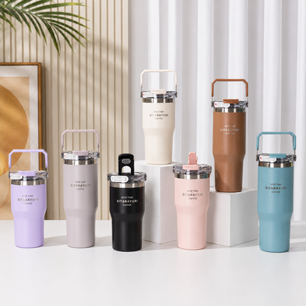 Sitarayuri Dual & Triple Drink Insulated Cups | 600ml & 900ml Travel Tumblers