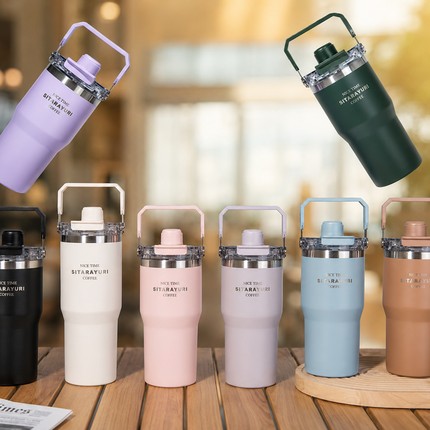 Sitarayuri Dual & Triple Drink Insulated Cups | 600ml & 900ml Travel Tumblers