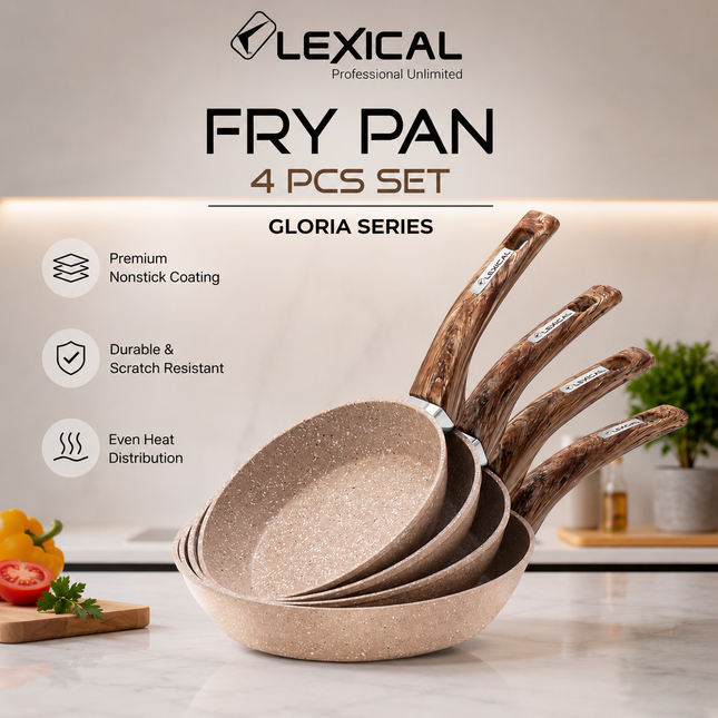 Lexical Fry Pan Sets Collection – Non-Stick Frying Pan Sets in Black & Cream
