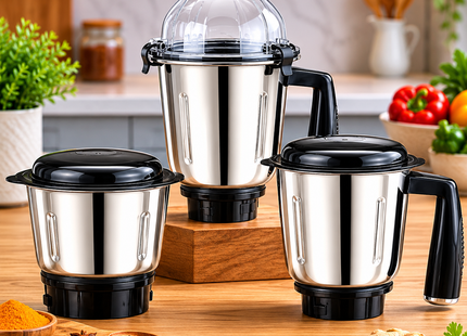 Bajaj originální tekutý suchý čatní do mixéru kompatibilní s jinými značkami, jako jsou 4čepelové nádoby Philips GX1, GX3, GX4, GX8, GX3501, GX3701, GX4701, GX3000, GX400, GX3, 702, Bravo Dlx, Twister Deluxe, Twister