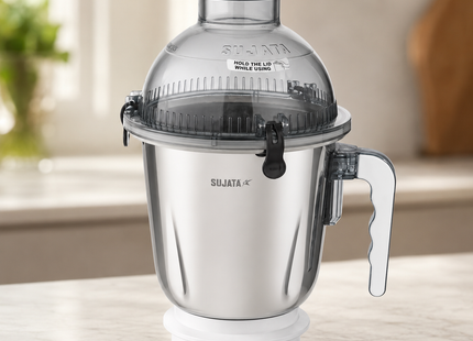 Sujata indický mixér/mlýnek s nádobou na čatní z nerezové oceli, 400 ml malý (bílý)