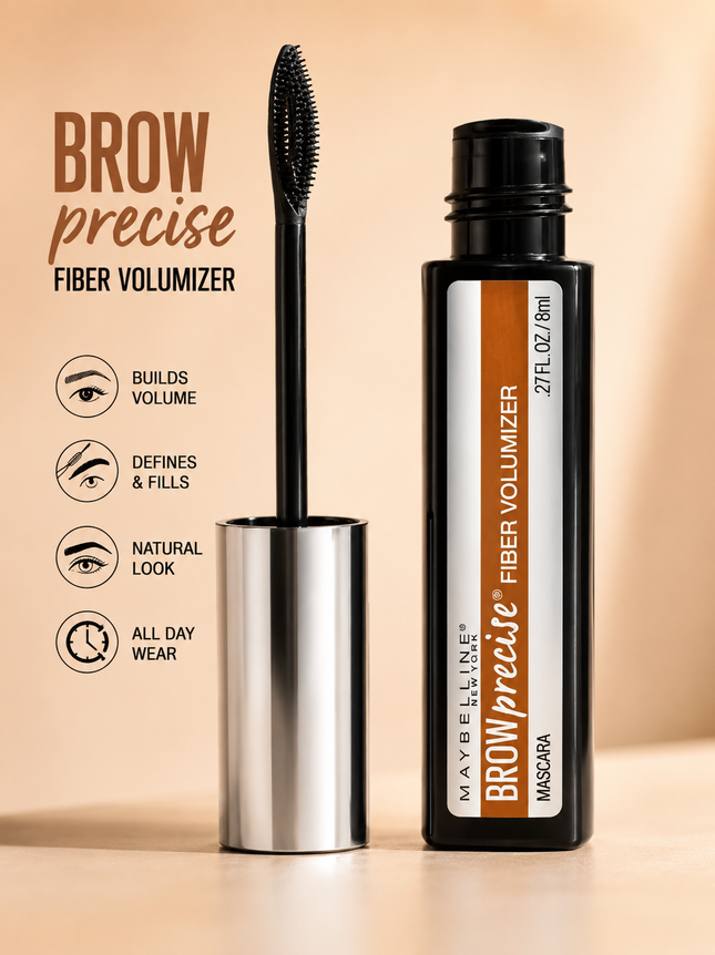 Maybelline Brow Precise Fibre Filler Eyebrow Mascara – 02 Dark Blonde / 05 Medium Brown