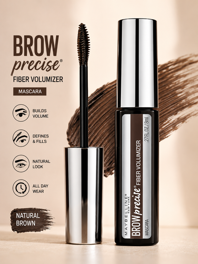 Maybelline Brow Precise Fibre Filler Eyebrow Mascara – 02 Dark Blonde / 05 Medium Brown