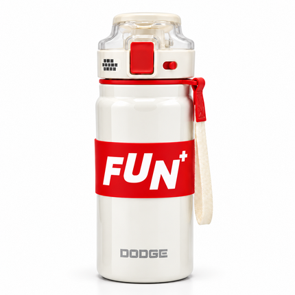 Dodge 800ml Insulated Water Bottle Travel  Sport Hot & Cold Drinks with Carry Strap