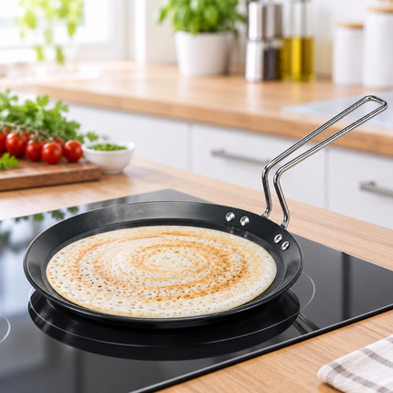 Hawkins Futura Hard Anodised Flat Tava 26cm Aluminium Griddle Dosa Roti Paratha